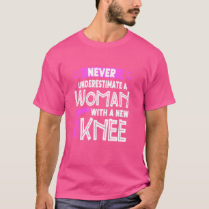 Nie eine weibliche Neubesetzung des Knie unterschä T-Shirt
