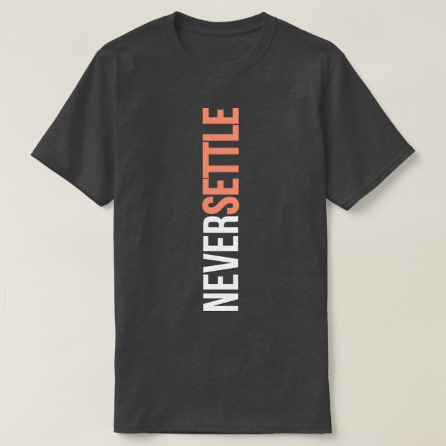 NIE EINSTELLEN T-Shirt (Design vorne)