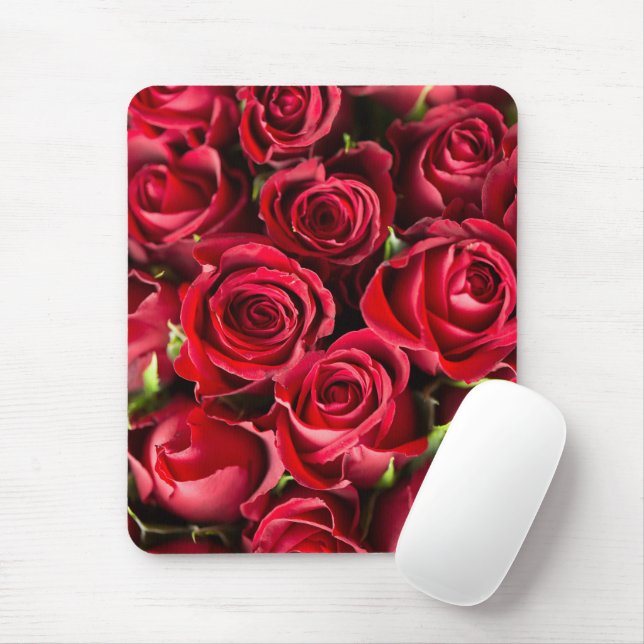 Nie genug Rote Rose Blume Mousepad (Mit Mouse)