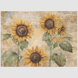 Nie genug Sonnenblumen-Seidenpapier Seidenpapier