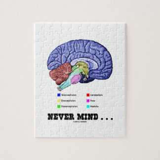 Nie Mut ... (Gehirn-Anatomie-Psyche-Spaß) Puzzle