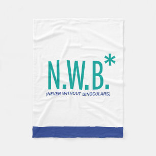 Nie ohne Ferngläser Fleecedecke