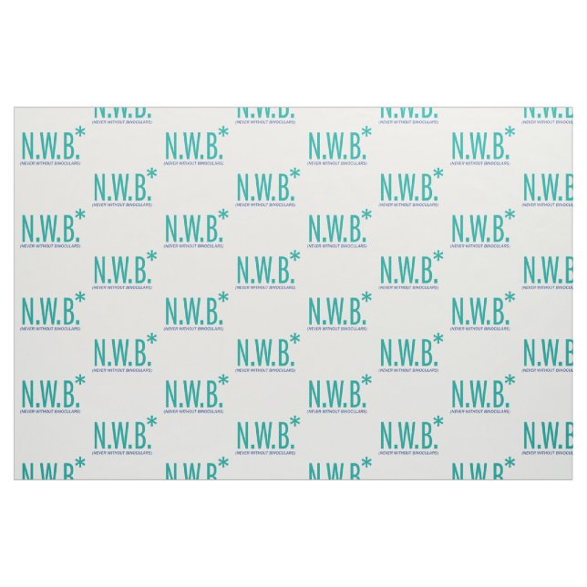 Nie ohne Ferngläser Stoff (Fat Quarter (45,7 x 55,9 cm))