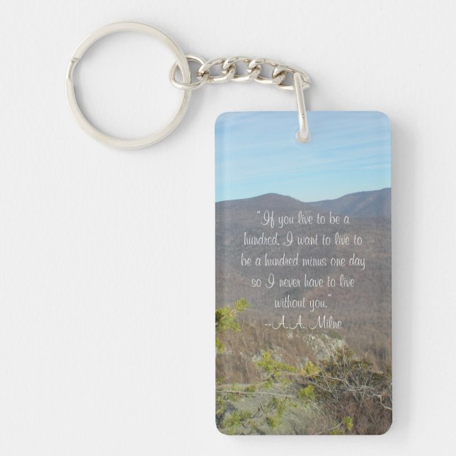 "Nie ohne Sie" leben Schlüsselanhänger (Vorderseite)