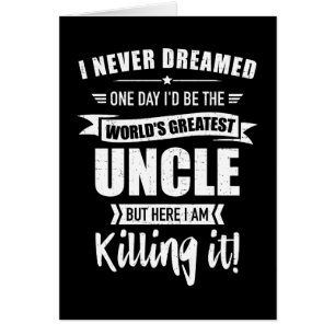 Nie träumte der weltgrößte Onkel