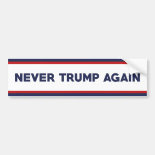 Nie Trump 2024 Autoaufkleber