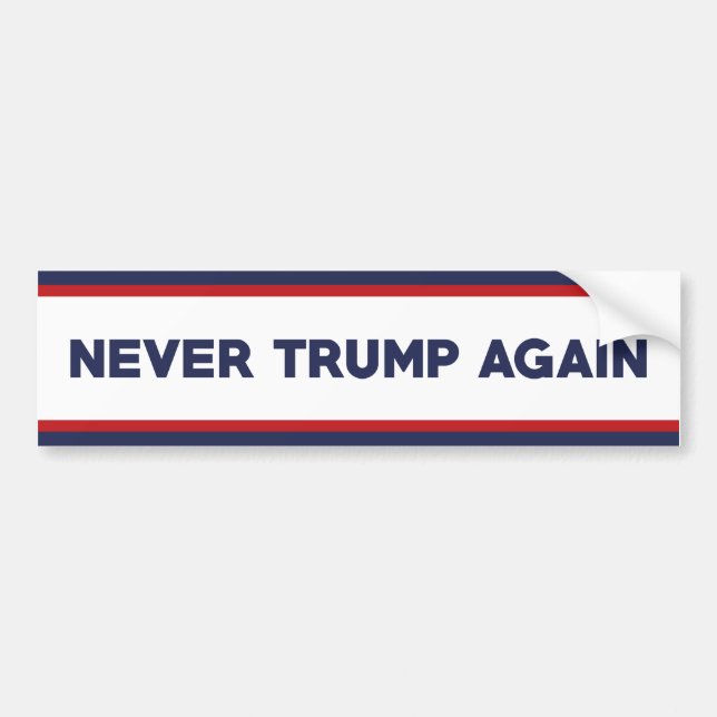 Nie Trump 2024 Autoaufkleber (Vorne)