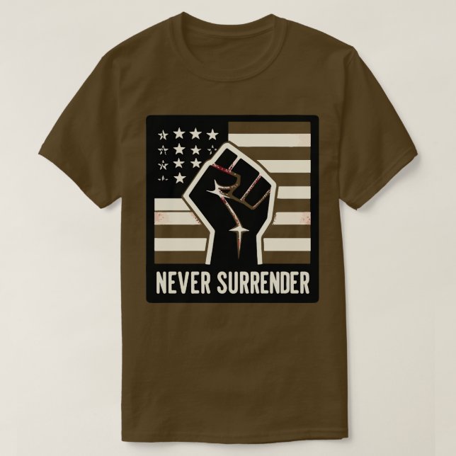 Nie Übergabe 2024 T-Shirt (Design vorne)