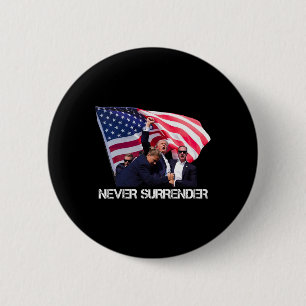 Nie übergeben T-Shirt Button