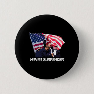 Nie übergeben T-Shirt Button