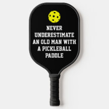 NIE UNTERSCHÄTZEN Custom Foto Pickleball Paddle