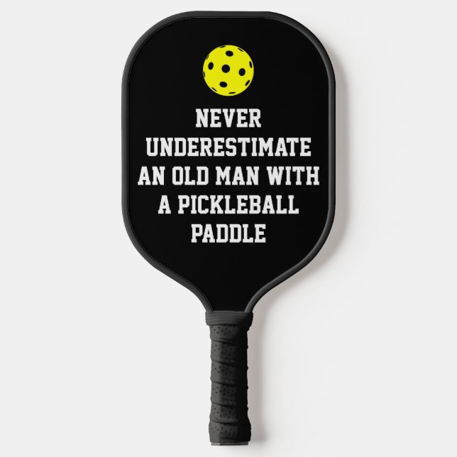NIE UNTERSCHÄTZEN Custom Foto Pickleball Paddle (Vorderseite)