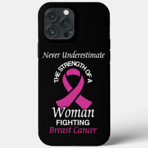 Nie unterschätzen/Schleim/Frau...Brustkrebs Case-Mate iPhone Hülle