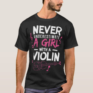 Nie unterschätzen Sie die Musiker der Violine T-Shirt