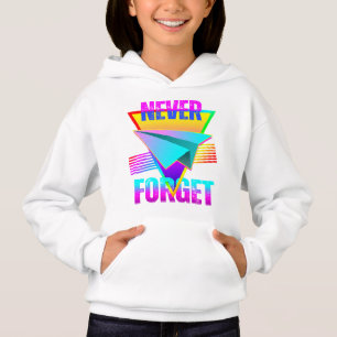Nie vergess Papierflugzeug Hoodie