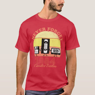 Nie Vergessen 1984 Geburtstags Limited Edition Wei T-Shirt