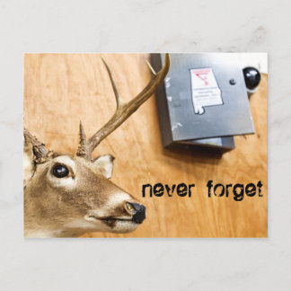 nie vergessen postkarte