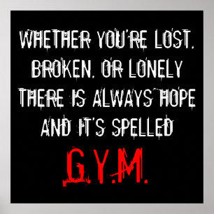 NIE VERLASSENER DRUCK POSTER