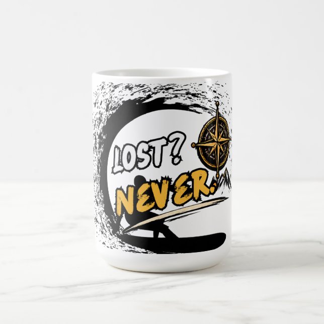 Nie-verloren-Abenteuer-Tasse Kaffeetasse (Mittel)