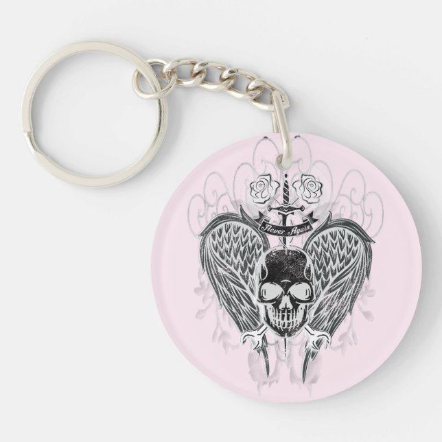 Nie wieder Biker Schlüsselanhänger (Vorderseite)