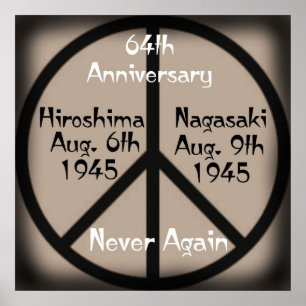 Nie wieder Hiroshima/Nagasaki-Jahrestag Poster