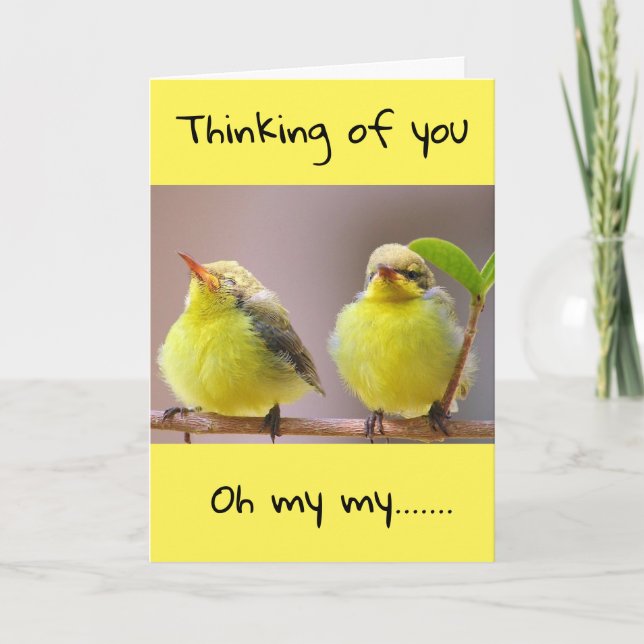 NIE WUSSTEN, WIE VIEL ICH "FEHLEN SIE" KARTE WÜRDE (Vorderseite)