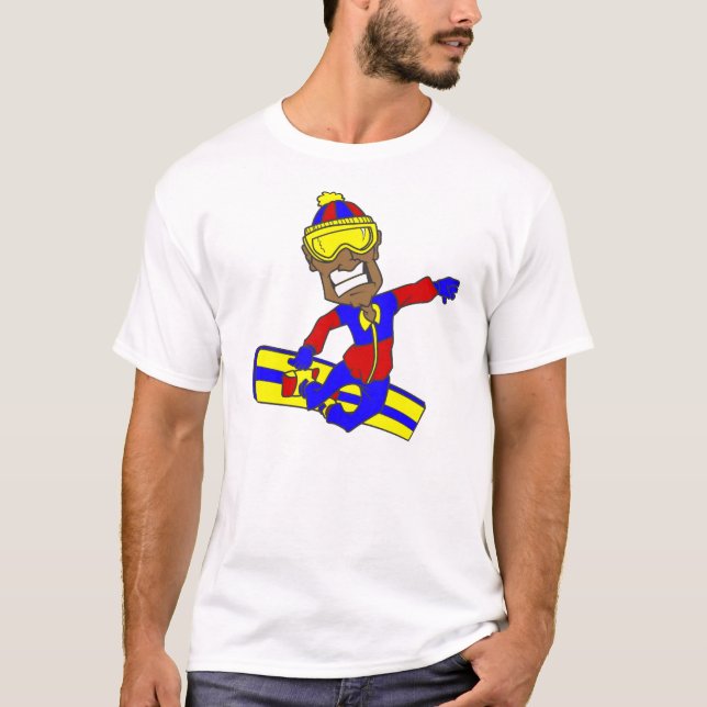 Nie zu alter Snowboard-Typ T-Shirt (Vorderseite)