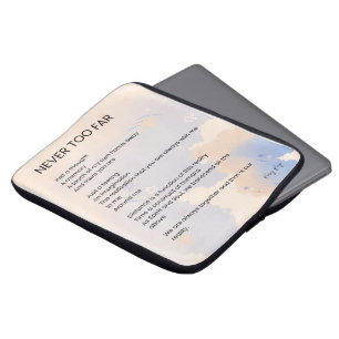 Nie zu spät Liebe Gedicht Gedichte Laptopschutzhülle