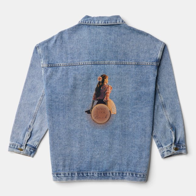 Nie zurückschauen jeansjacke (Rückseite)