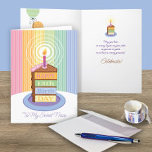 Niece 13. Geburtstag 4 Layered Cake Slice