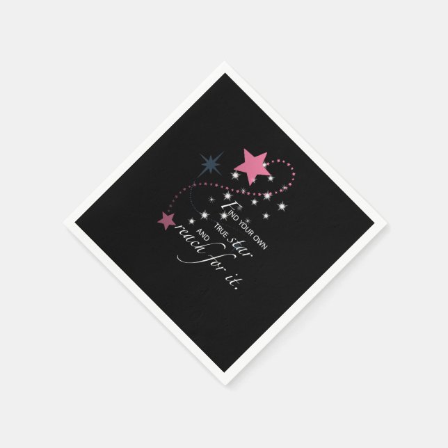 Niece Abschluss Star, Geschenk, 2 Set von Napkins Serviette (Ecke)