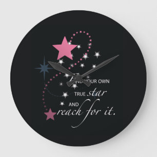 Niece Abschluss Star, Geschenk, kundenspezifische  Große Wanduhr