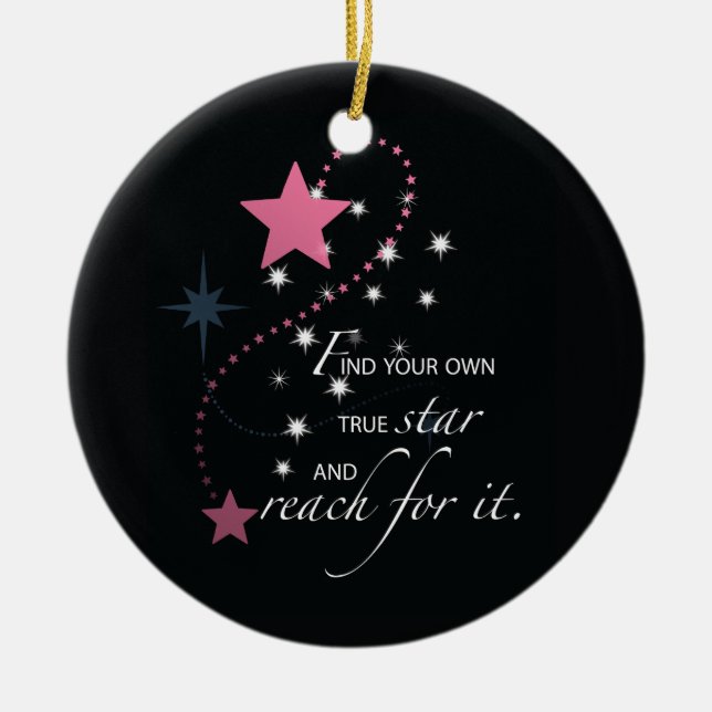 Niece Abschluss Star, Geschenk, kundenspezifische  Keramikornament (Vorne)