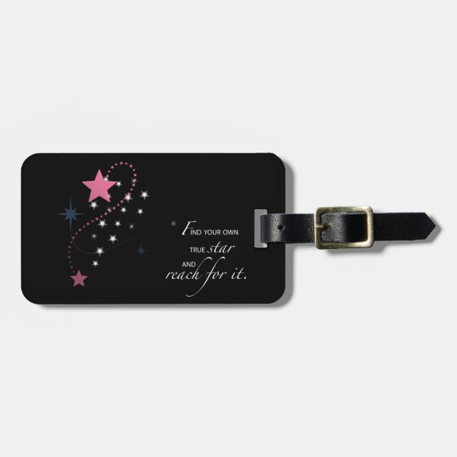 Niece Abschluss Star, Geschenk, Tag Gepäckanhänger (Vorderseite horizontal)