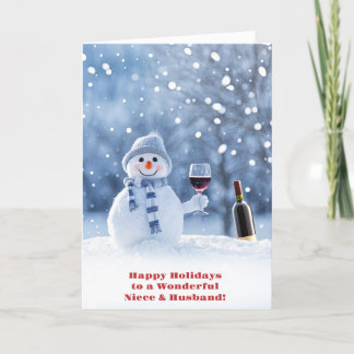 Niece and Husband Nephew im Gesetz Niedliche Weihn Karte