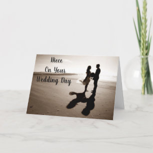 NIECE AUF IHRER WEDDING TAG-LIEBE/FUN CARD KARTE