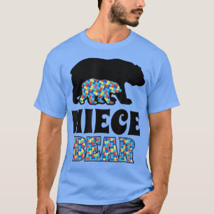 Niece Bear Autism Awareness 1546 T-Shirt