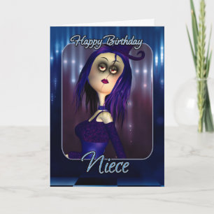 Niece Birthday Card - Moonies Niedlich Rag Doll Go Karte