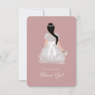 Niece Flower Girl Junior Bridesmaid Vorschlag Card Einladung