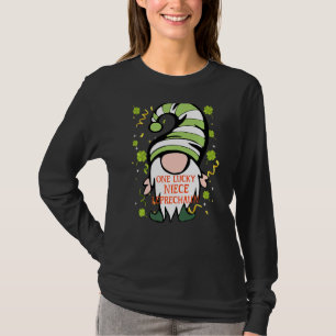Niece Funny St Patrick S Day Lucky Gnome Family Ma T-Shirt