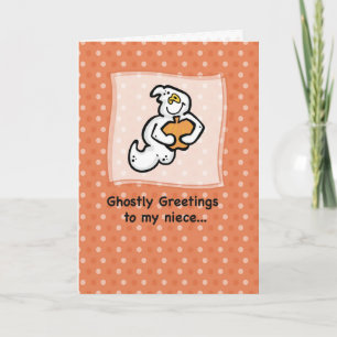 Niece, ghoful Greetings Karte