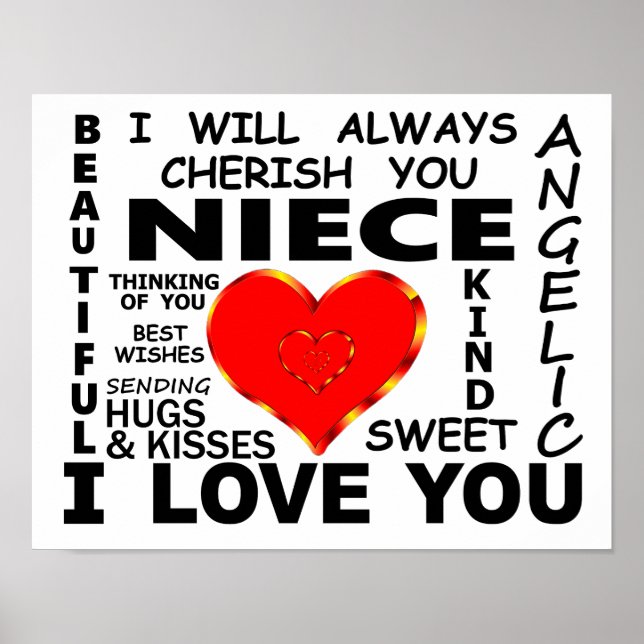 Niece I Liebe You Poster (Vorne)
