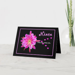 NIECE Junior Bridesmaid Wedding Invitation Hearts Einladung