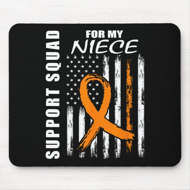 Niece Multiple Sklerose Awareness US Flaggenunters Mousepad (Vorne)