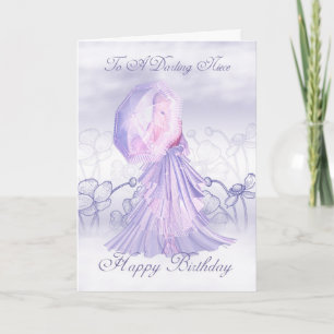 Niece Niedlich Feminine Birthday Card Karte
