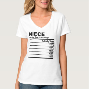 Niece Nutrition Fakten Personalisierte Frauen T-Shirt