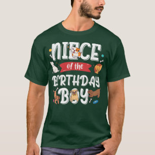 Niece of the Birthday Boy Pet Hund Lover Dog Eigen T-Shirt