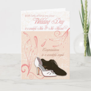 Niece Wedding Day Card mit Liebe Karte