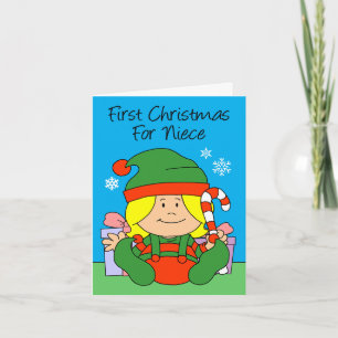 Nieces erstes Weihnachtself Feiertagskarte