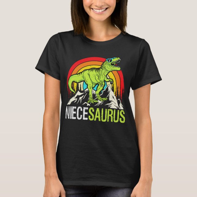 Niecesaurus Dinosaur T Rex Niece Saurus Matching T-Shirt (Vorderseite)
